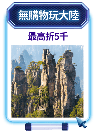 無購物玩大陸